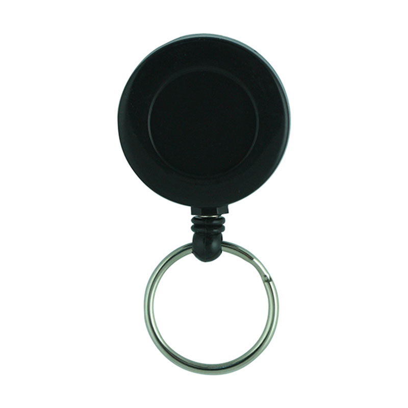Retractabe Key Ring Holder Black Sterling retractabe-key-ring-holder-black-sterling